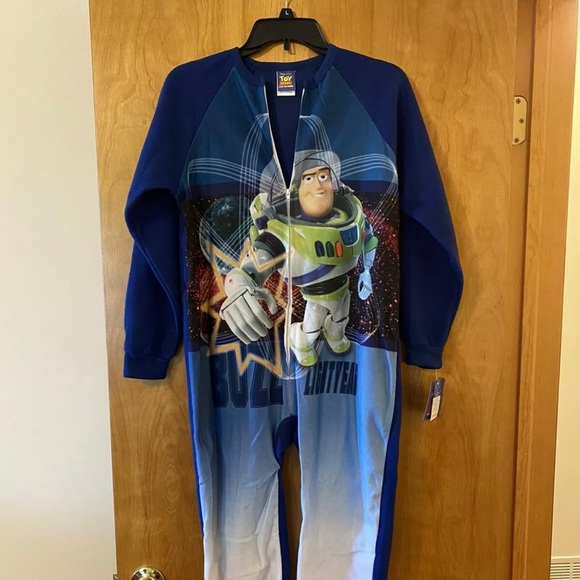 Disney Other - Disney Toy Story And Beyond Buzz Lightyear Pajamas Kids Size 12 Deadstock AME